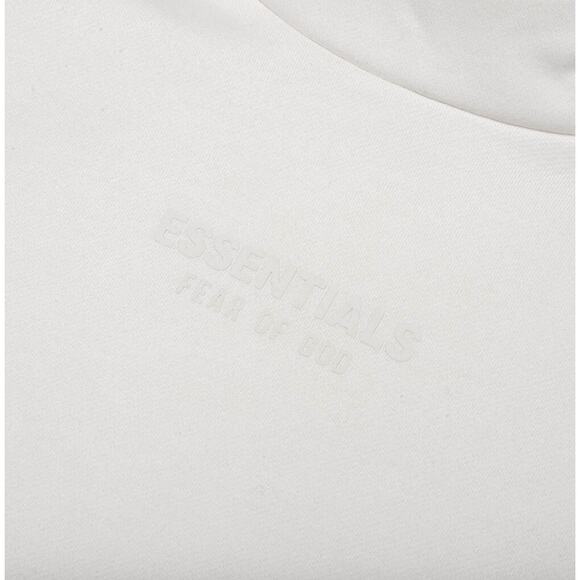 (XS) NWT ESSENTIALS Fear of God Pullover Hoodie in "Cloud Dancer" - Picture 3 of 3